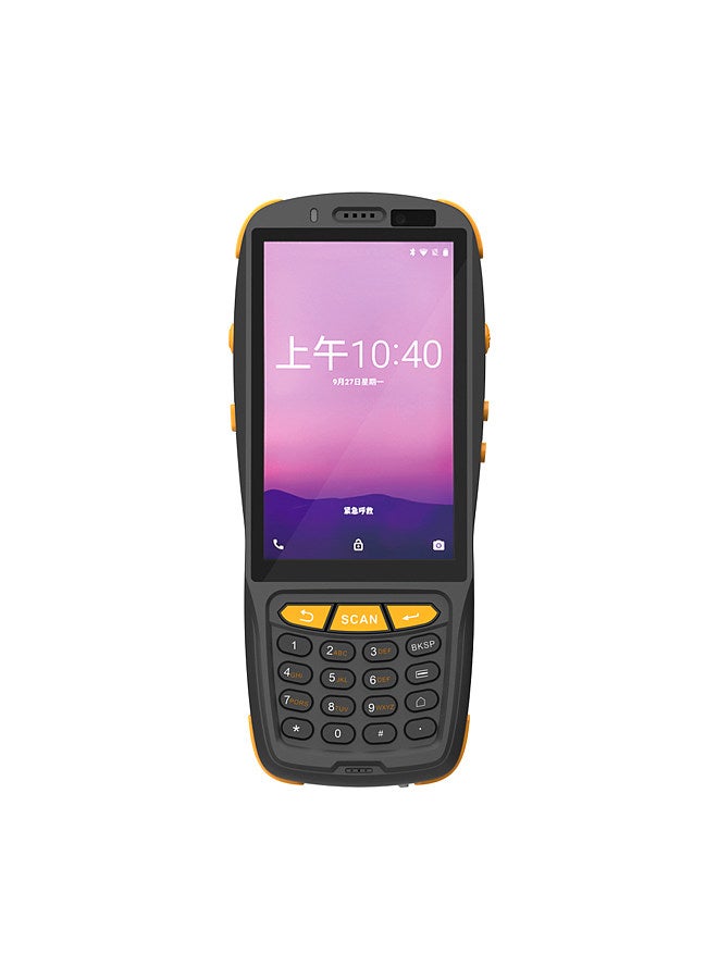 Android 9.0 Barcode Scanner PDA Handheld POS Terminal Inventory Machine 1D/2D/QR Scanner with 4 Inch Touchscreen Support 2/3/3G WiFi BT Mobile Computer NFC Function