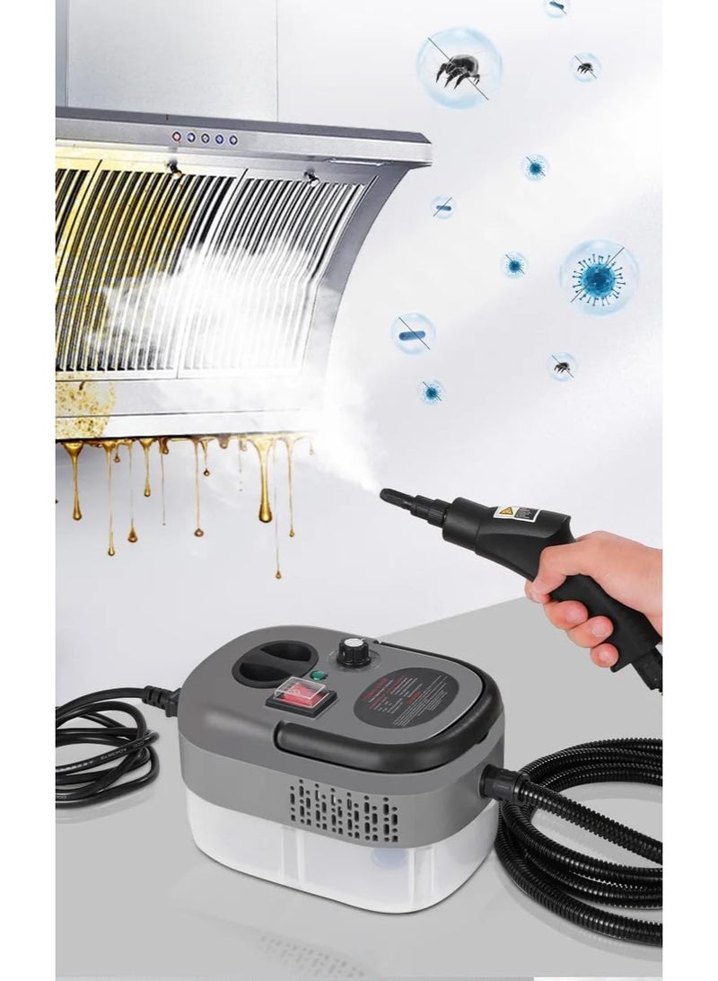 دينكس جهاز تنظيف بالبخار محمول بقوة 2500 واط وسعة 1200 مل، يعمل بضغط عالٍ، مزود بخاصية التسخين السريع خلال 15 ثانية ومستويات بخار قابلة للتعديل، مناسب للمطبخ والحمام والأرائك والسيارات. - Image 2