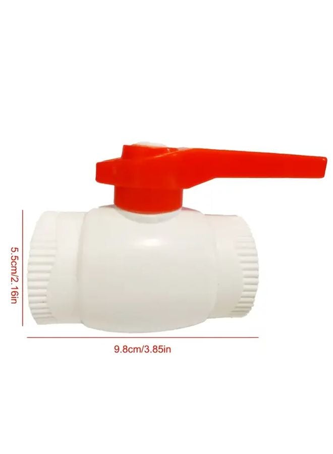 40PPR Steel Core Ball Valve Orange Handle Full Port DN32 Quick Connect - Image 1