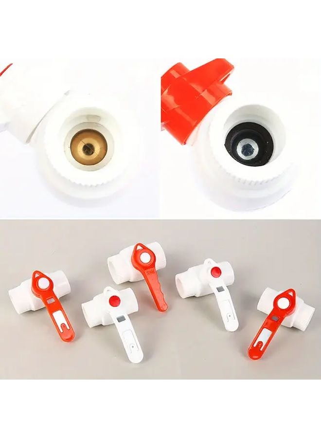 40PPR Steel Core Ball Valve Orange Handle Full Port DN32 Quick Connect - Image 5