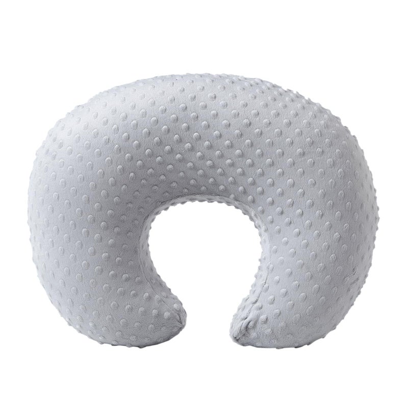 ESEN Nursing Pillow and Body Positioner for Breast Feeding and Bottle Feeding, Ultra Soft Baby Breastfeeding Pillows with Removable Nursing Pillow Cover for More Support for Mom and Baby (Gray) - Image 1
