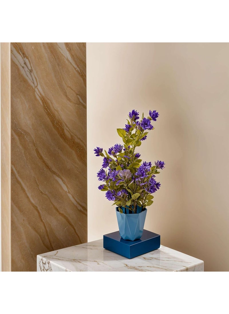 Ananya Communication Point Ananya Communication Point Wild Artificial Flower Plants with Cute Hexa Pot Faux Flower Plant for Home Office Dcor Tabletop and Desk Decoration Artificial Flower for Balcony Indoor Dcor RVAP2  - Image 2