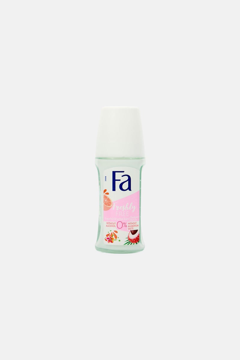 Fa Freshly Free  With Grapefruit And Lychee Roll-On Deodorant  50ml - Image 1