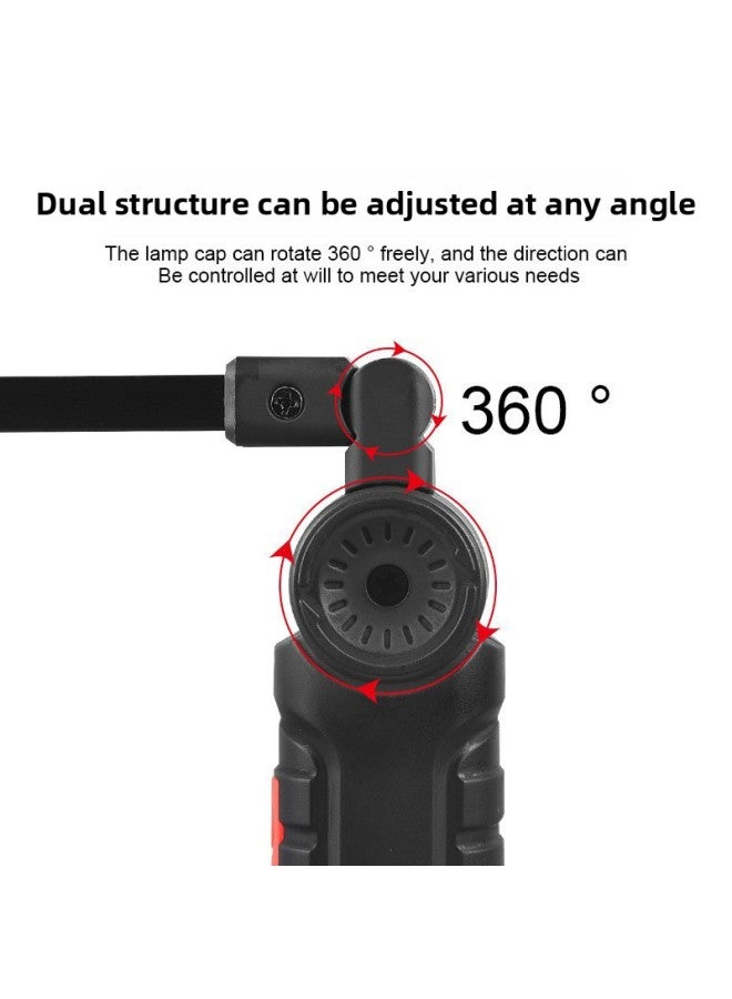 Loquat Led Work Light Folding Charging Cob Multifunctional Magnet Tent Light Outdoor Flashlight Car Maintenance Light Repair-Color:W52 Large Size Set Of Two - Image 4
