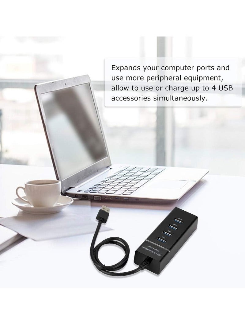 VIUAUAX توسيع موزع موزع USB متعدد 4 منافذ 3.0 عالي السرعة 3.0 متعدد المنافذ - Image 2