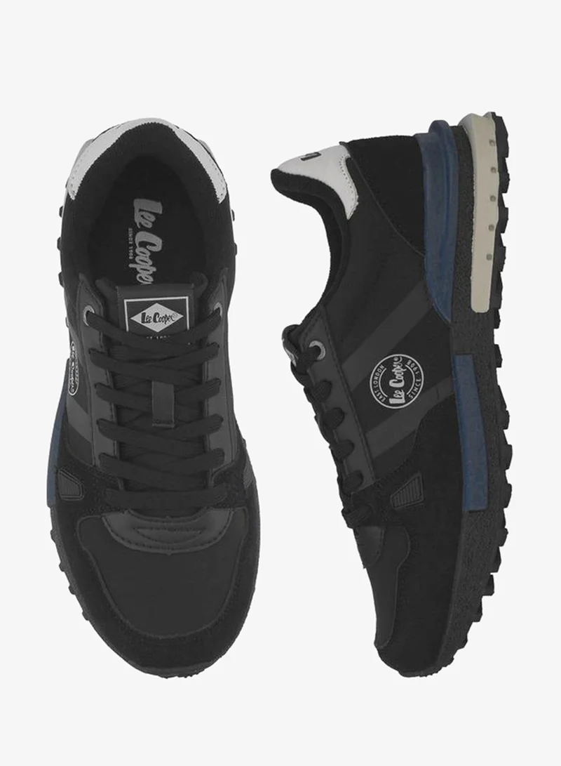 لي كوبر Men Panelled Lace-Up Ankle Sneakers