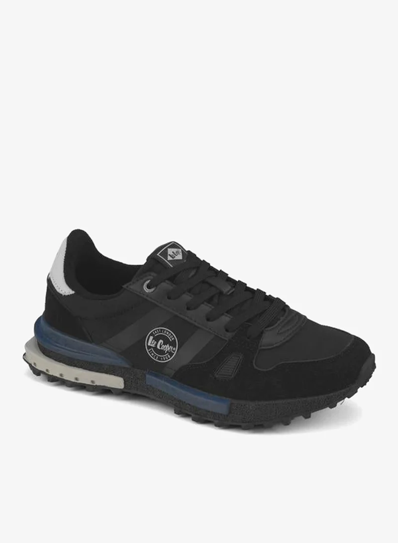 لي كوبر Men Panelled Lace-Up Ankle Sneakers