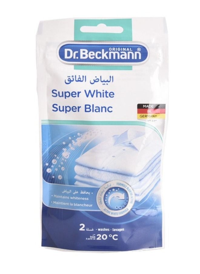 Dr. Beckmann Laundry Detergent Super White 2 Wash 80gm 