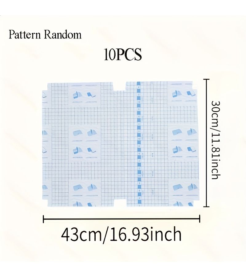 10 Pieces Medium Size Transparent Self Adhesive Matte Plastic Book Covers Dustproof - Image 3