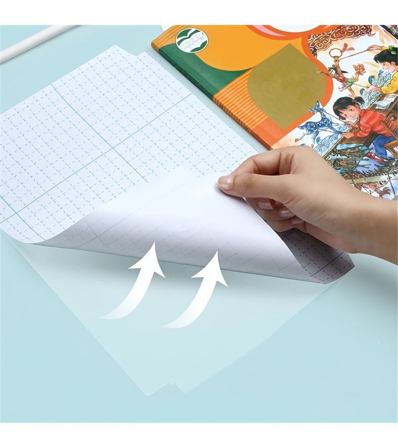 10 Pieces Medium Size Transparent Self Adhesive Matte Plastic Book Covers Dustproof - Image 5