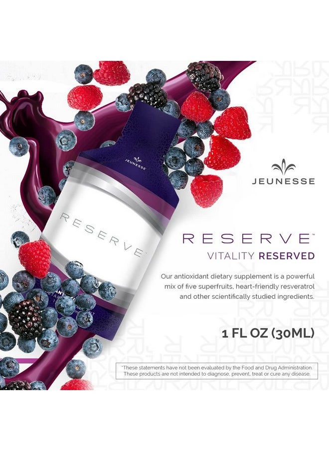 Jeunesse Global - Reserve - Antioxidant Fruit Blend Nutritional Supplement- 30 Packets Per Box (30Ml) - Image 1
