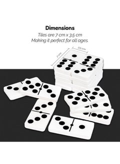 RATNA'S RATNA'S Traditional Dominoes Dot Game Blocks, Classic 28 Tiles, Match and Fun Table Top Game for Kids & Adults  - Image 4