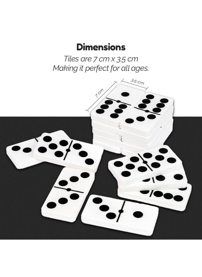 RATNA'S - RATNA'S Traditional Dominoes Dot Game Blocks, Classic 28 Tiles, Match and Fun Table Top Game for Kids & Adults - Image 1