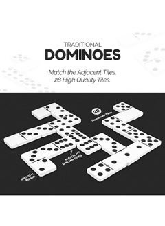 RATNA'S RATNA'S Traditional Dominoes Dot Game Blocks, Classic 28 Tiles, Match and Fun Table Top Game for Kids & Adults  - Image 3