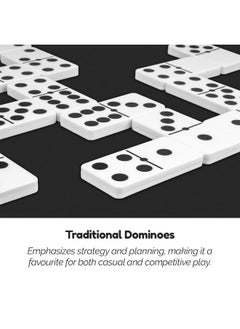 RATNA'S RATNA'S Traditional Dominoes Dot Game Blocks, Classic 28 Tiles, Match and Fun Table Top Game for Kids & Adults  - Image 2