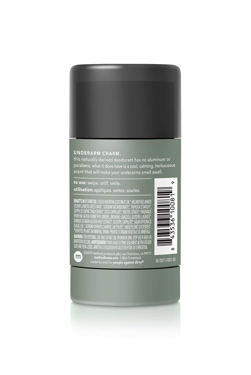 Method Mens Aluminum-Free Deodorant, Juniper & Sage, 2.65 Ounce (Pack of 6) - Image 2