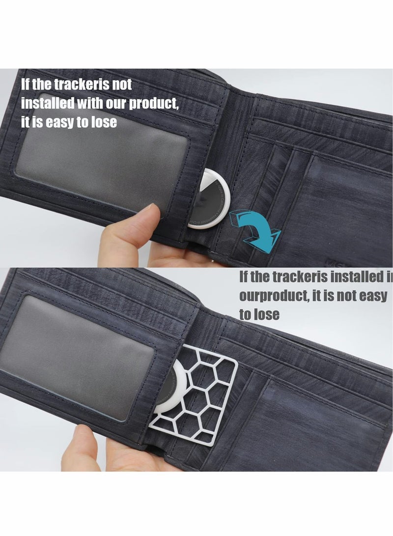 Captaintech Wallet Case for Apple AirTag Tag-0.1 inch,Slim Thin Card Case Holderm,Credit Card Size Wallet Case Holder for Purse, Handbag, Backpack Wallet, Clutch-White - Image 5