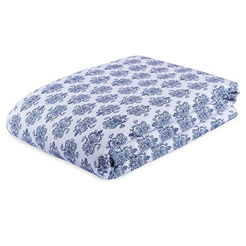 Wakefit Dohar Double Bed | 100% Cotton Blanket for Double Size Bed, Quilt | 110 GSM | Reverisible AC Blanket | 90x82 Inches - Susane Blue - Image 2