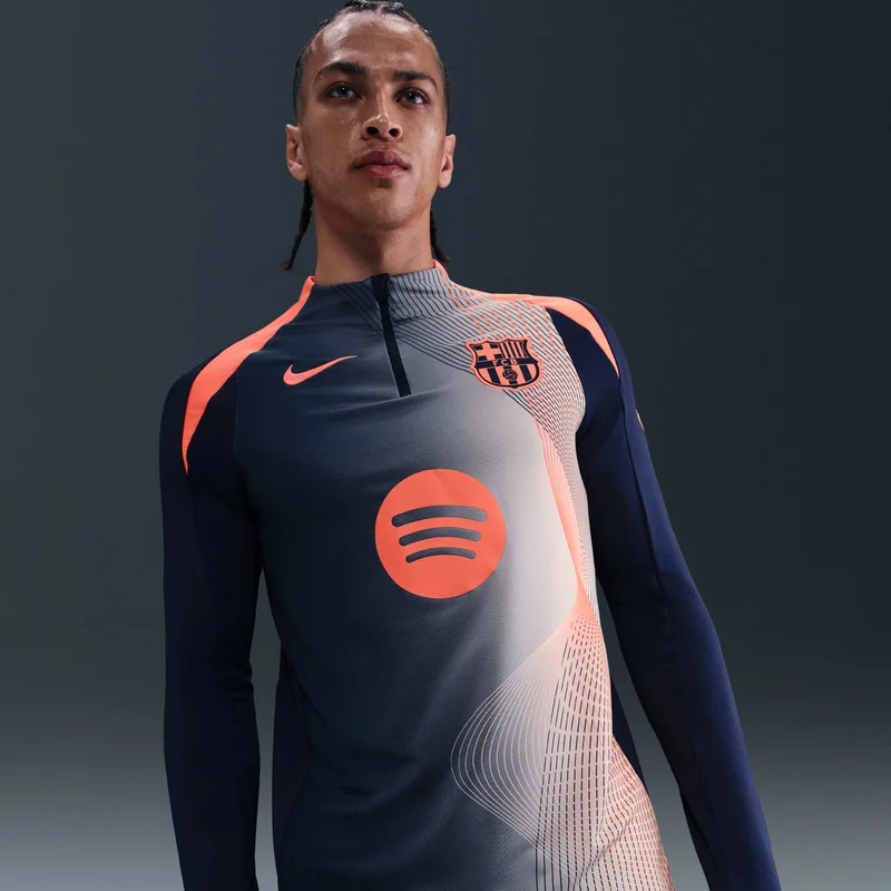 Men's FC Barcelona Strike Drill Football Top