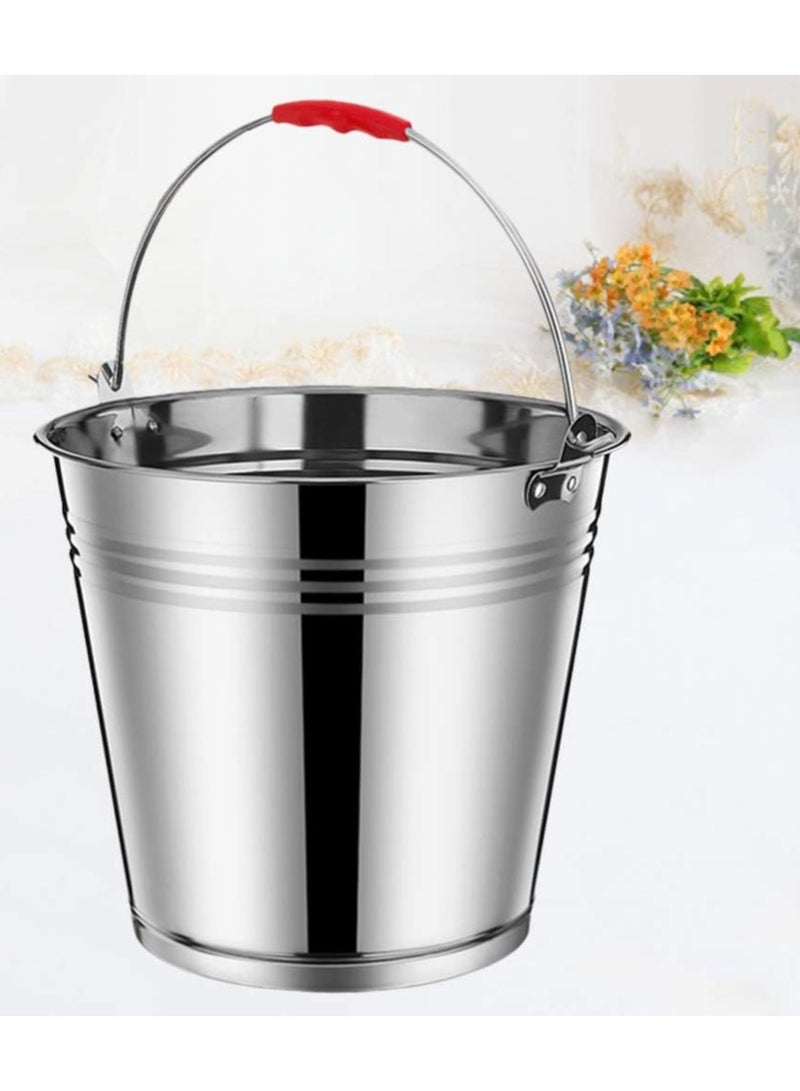 DubaiGallery Stainless Steel Bucket Silver - Image 1