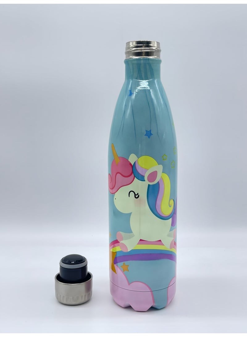 أو جي إس زجاجة مياه استانلس ستيل عازلة للبرودة 24 ساعة والحرارة 12 ساعة – أنيقة، محكمة الإغلاق وسهلة الحمل - Image 3