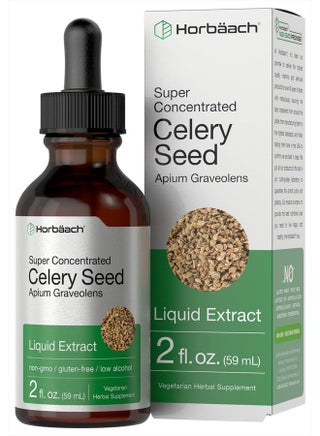 Celery Seed Extract | Liquid Drops | 2 fl oz Tincture | Apium Graveolens | Vegetarian, Non GMO & Gluten Free | by Horbaach - pzsku/ZACCE0DCDBBEEAD2AFC17Z/45/_/1681625261/eb935623-9f96-49b1-9392-db6165d9189b