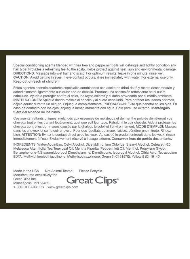 GREAT CLIPS بلسم شجرة الشاي 12 أونصة سائلة | زيوت شجرة الشاي والنعناع | فك التشابك وترطيب | لجميع أنواع الشعر - Image 5
