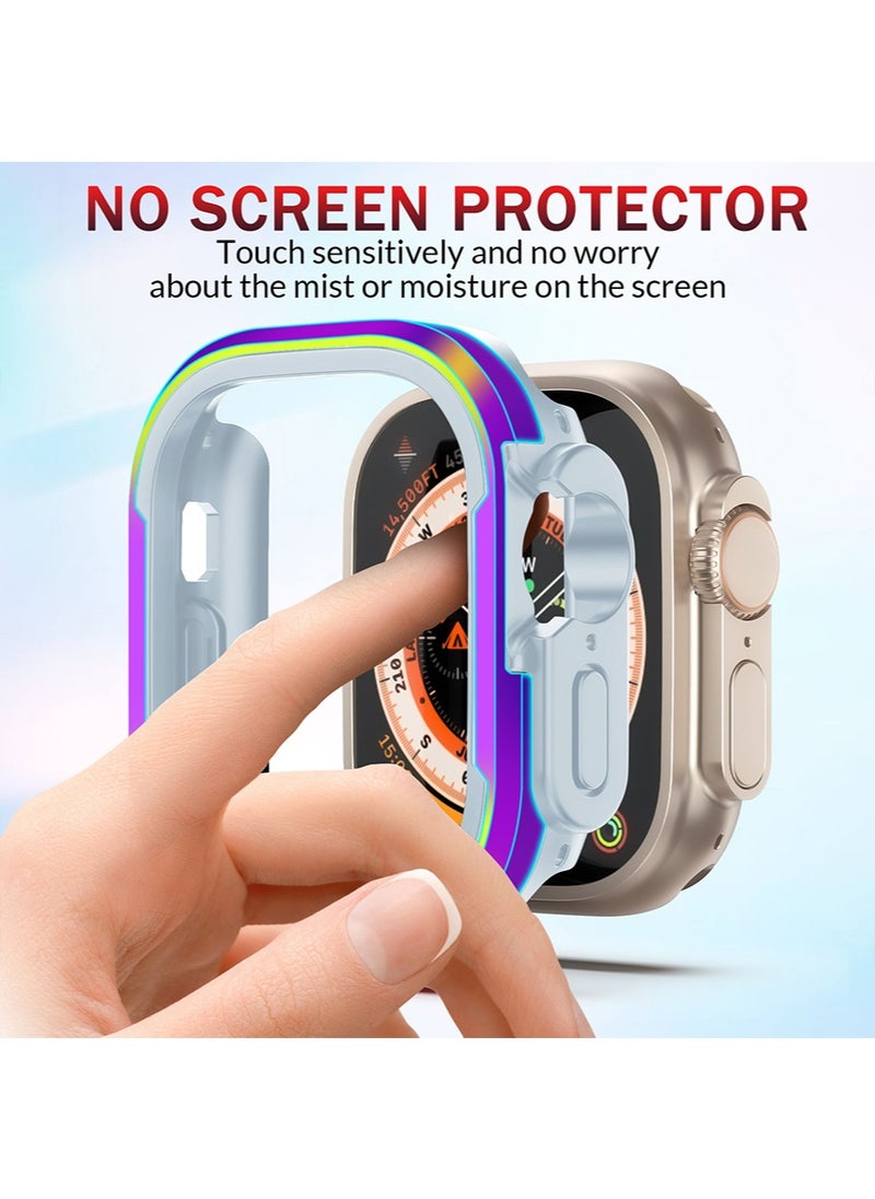 Generic - Apple Watch Ultra/Ultra 2 Case with Screen Protector, Metal+tpu Overall Protective Cover, Built-in Tempered Glass Film High Sensitivity, Anti-Drop Anti-Scratch iWatch Accessories 49mm - Image 1