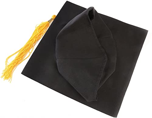 Tinksky Unisex Adult Graduation Cap with Tassel Adjustable (Black Yellow) - Image 5