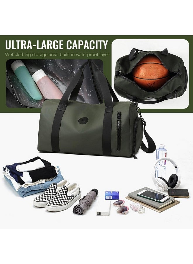 GUSTAVE¬Æ Gym Bag for Men with Footwear Compartment, Fashion Oxford Cloth Waterproof Duffle Bag Removable Shoulder Strap Travel Luggage Bag, 46x20x26cm - Image 5