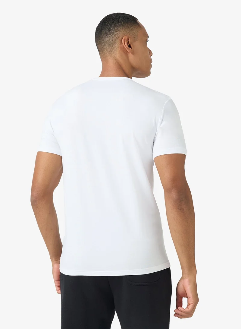 امبوريو ارماني عبوة من قطعتين تي شيرت بياقة دائرية وشعار