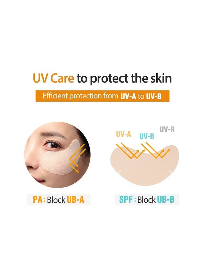 Dashu Daily Sunshield Golf Patch 5 Pairs Korean Skin Care Cooling Gel Patches For Outdoors Portable Collagen Patches For Face Age Defying Sun Shield Peptide Patch Easy Peel Off Facial Patches  - Image 4