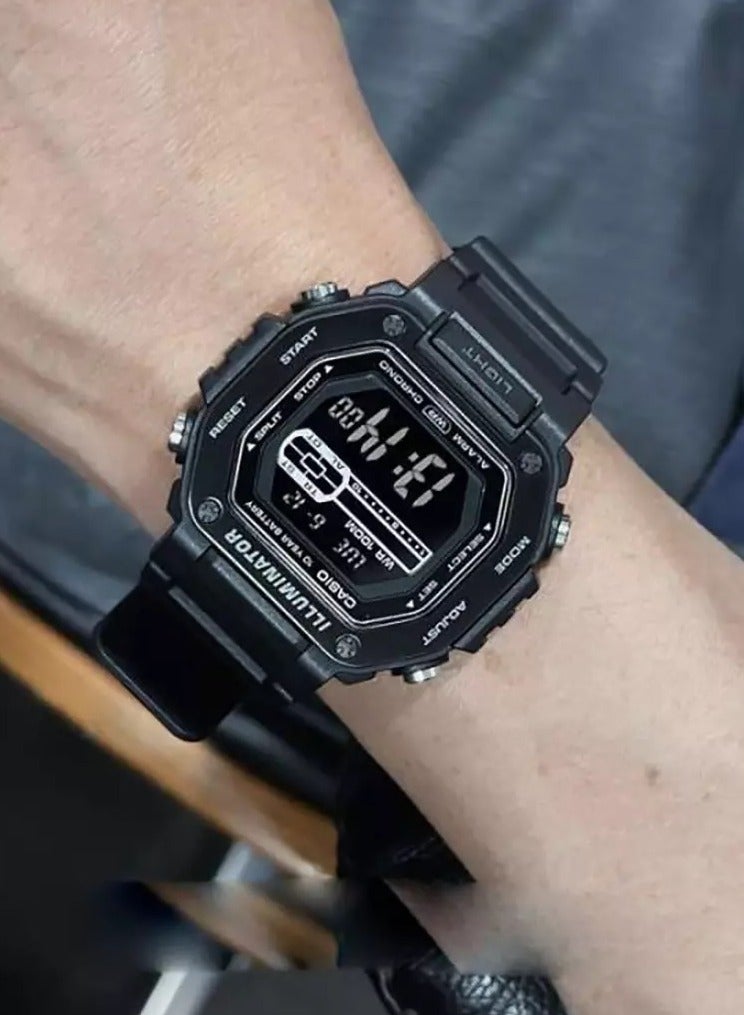 كاسيو ساعة رجالية رقمية ببطارية تدوم 10 سنوات - MWD-110HB-1BVDF - Image 3