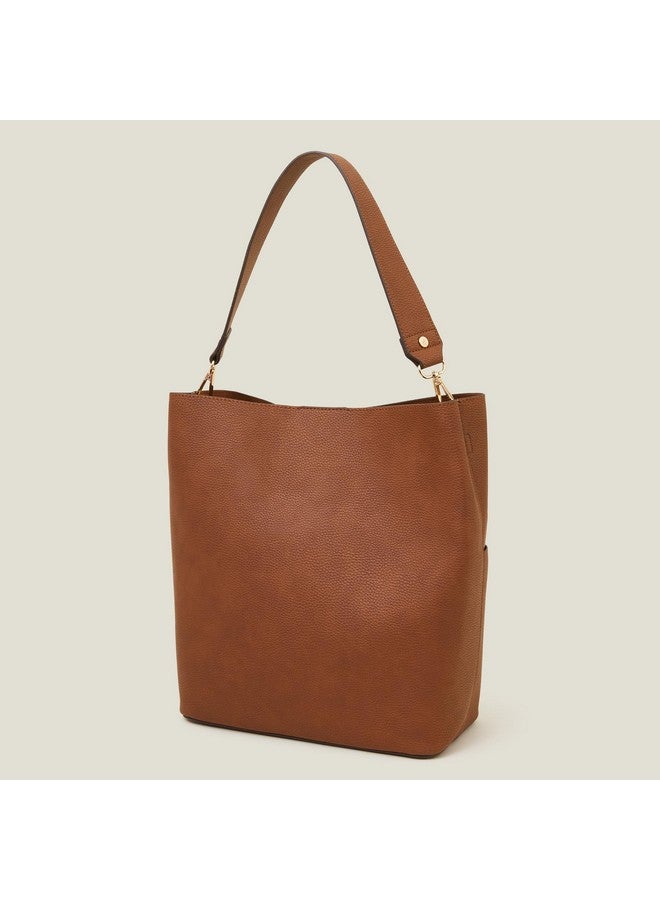 Accessorize Accessorize London Women's Brown Bucket Shoulder Bag | Handbags for women - Image 4