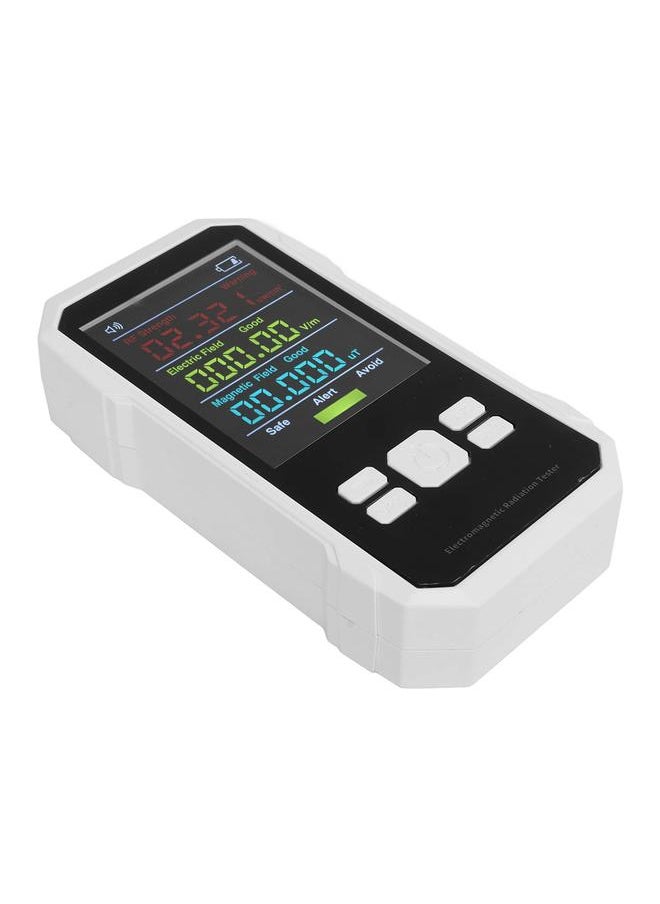 Thoraya Radiation Detector RF Electric Magnetic Field Strength Detection Handheld Electromagnetic Radiation Meter White  - Image 5