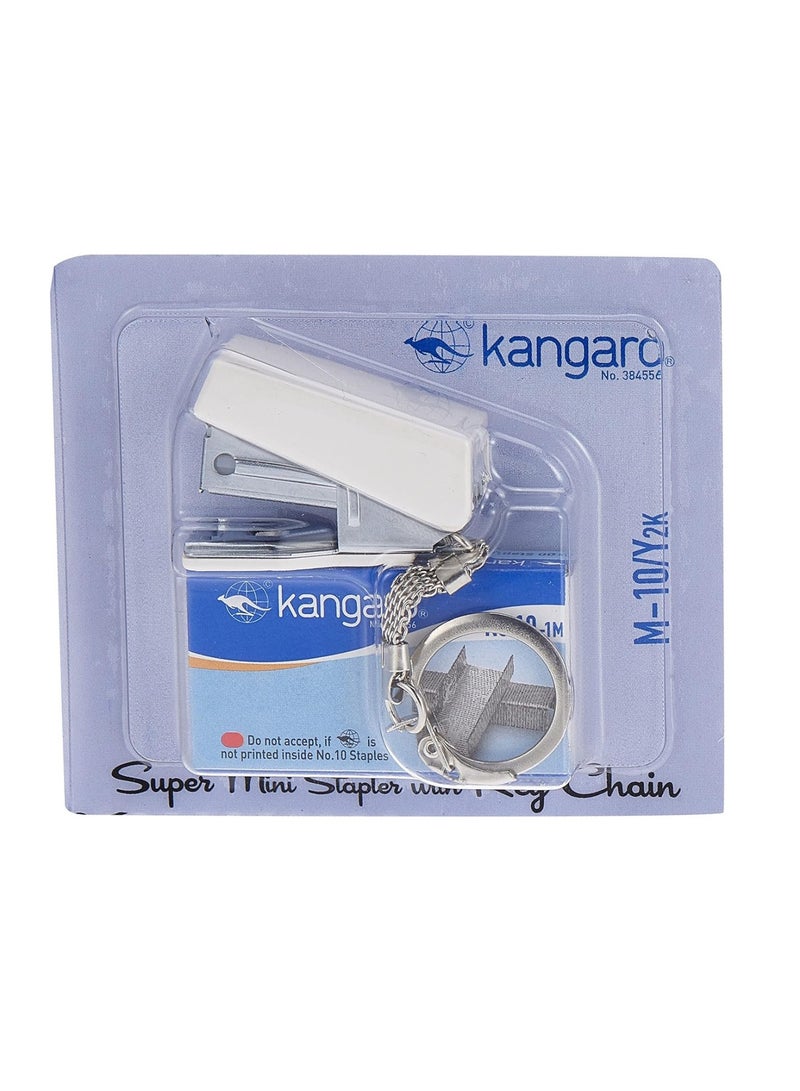 Kangaro طقم 4 - دباسة سوبر ميني مع سلسلة مفاتيح وعبوة من الدبابيس بألوان متنوعة - Image 2