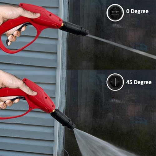 TUQO Adjustable Pressure Washer Front Nozzle Replacement - Suitable for All Major Pressure Washer Trigger Gun | Jet Spray for Car & Bike Cleaning | Quick Fit, Leak Resistant - Black (DS50) - Image 5