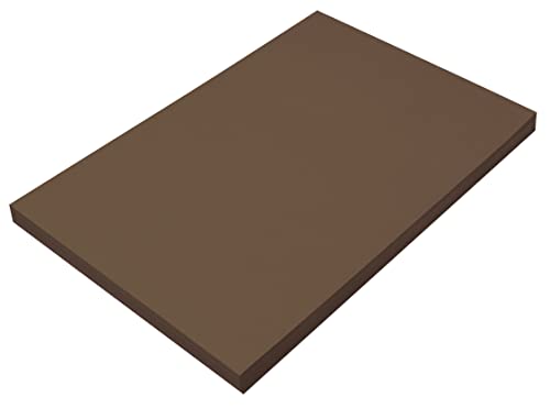 Prang (Formerly SunWorks) Construction Paper, Dark Brown, 12" x 18", 100 Sheets - Image 1