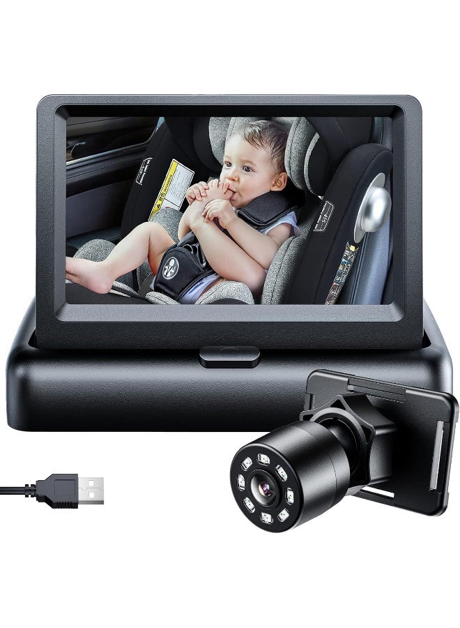 Itomoro Baby Car Camera, View Infant in Rear Facing Seat with Wide Crystal Clear View, USB Easy Install car Camera for Baby 1080P - Image 1