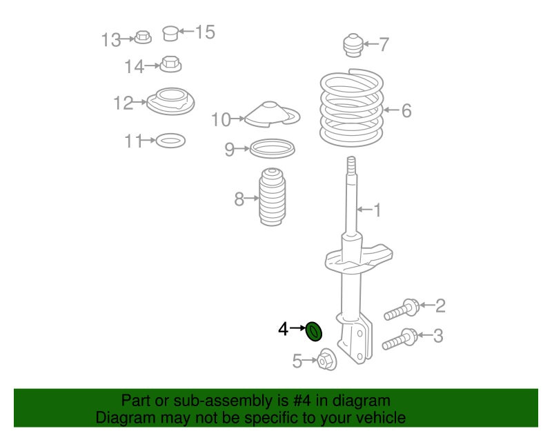 Subaru Genuine 20560AA04A Washer Front Strut Lower 1 Pack - Image 4