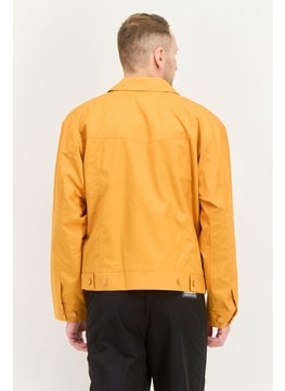 adidas Originals Men Sportswear Fit Embroidered Logo Outdoor Jacket Shirts, Orange  - Image 3