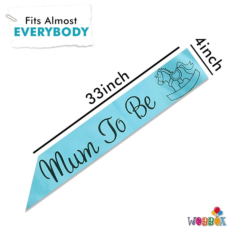 Wobbox Marathi Baby Shower Decoration Items| Baby Shower Ceremony Photo Booth Props for Photoshoot, Baby Shower Banner& Mom to Be Sash with Milestone Card, Godh Bharai Ceremony Decoration Kit-(FP218) - Image 4