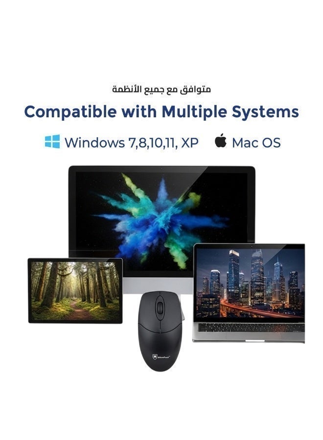 MicroPack Wireless Combo (Keyboard + Mouse) Comfortable   with 1200 DPI for Long-Term Use KM-237W - Image 4