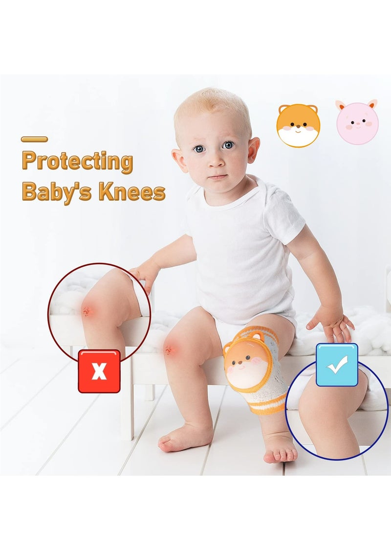 أوزيغالور 2 زوج من وسادات ركب الأطفال البرتقالية والوردية المسامية القابلة للتنفس، واقيات للركبة مضادة للانزلاق مع وسادة إسفنجية - Image 2