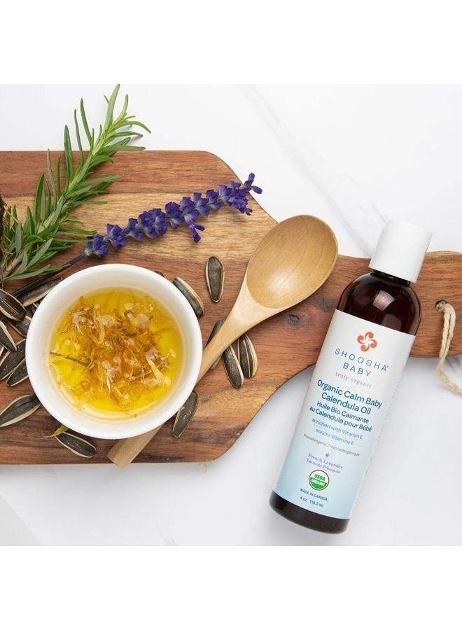 Shoosha Organic Calendula Oil Fragrance Free, for Babies, Real Calendula Oil, Calendula Massage Oil Moisturizer, Hypoallergenic, Gluten-Free, 100% Biodegradable - - Image 4