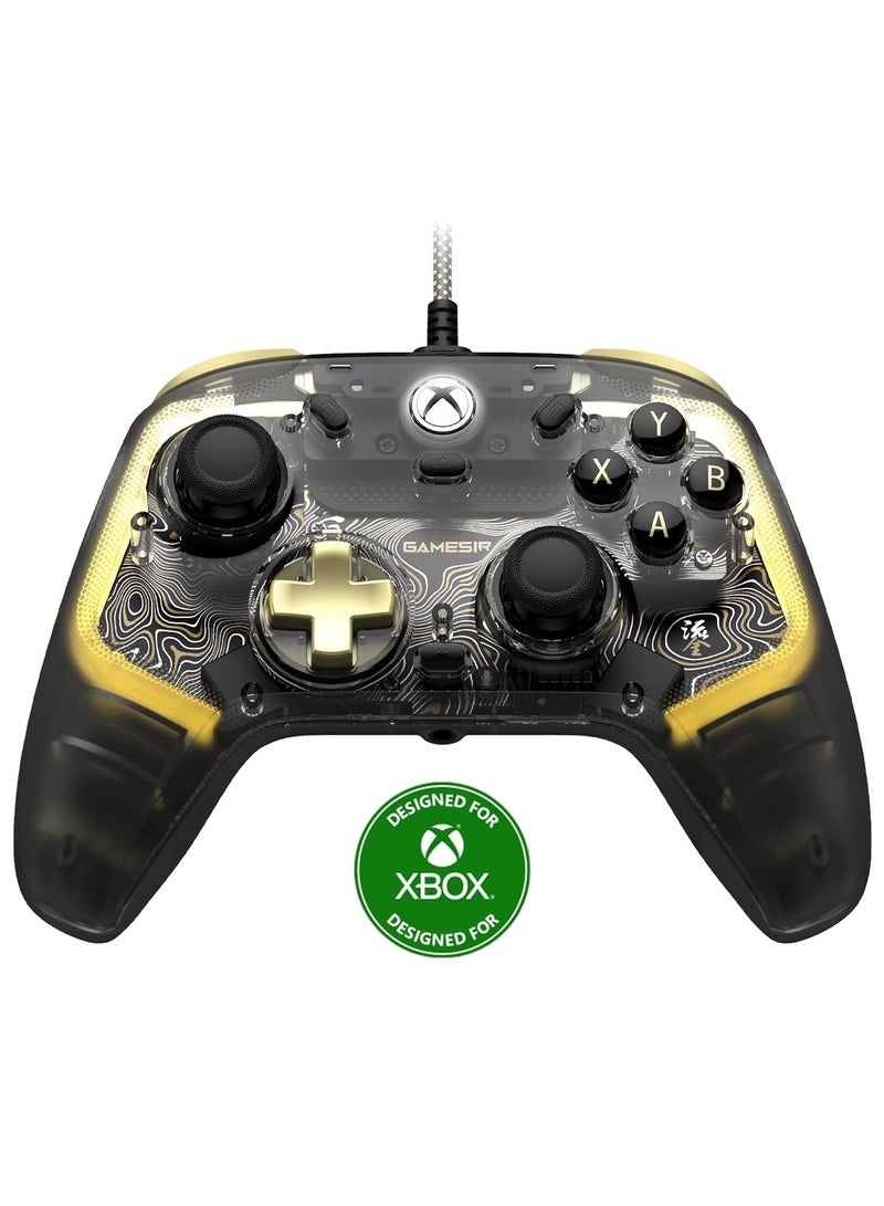 جيم سير وحدة تحكم سلكية K1 Kaleid Flux محسنة لأجهزة Xbox، وإضاءة RGB وعصا تحكم Hall Effect، متوافقة مع Xbox Series X|S، Xbox One، أجهزة الكمبيوتر التي تعمل بنظام Windows 10/11 - Image 1