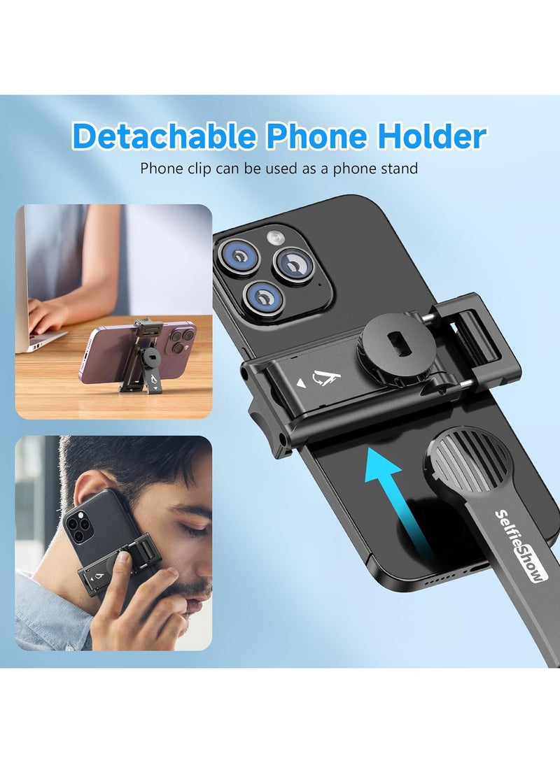 Selfie Stick Tripod, Expandable 101 cm Selfie Stick with Wireless Remote Control, Portable Monopod Mobile Phone Holder, Compatible with iPhone 14/13/12/11 Pro/XS Max/XS/X/8/7, Samsung Huawei - Image 2