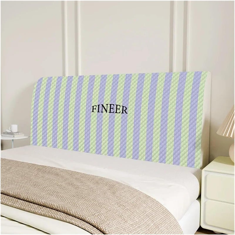 Dnyucen Headboard Covers Universal Soft Backrest Bedside Slipcovers, Headboard Cover, Cool, Simple, Summer, New Patterns(009,H50-65cmX 120cm)