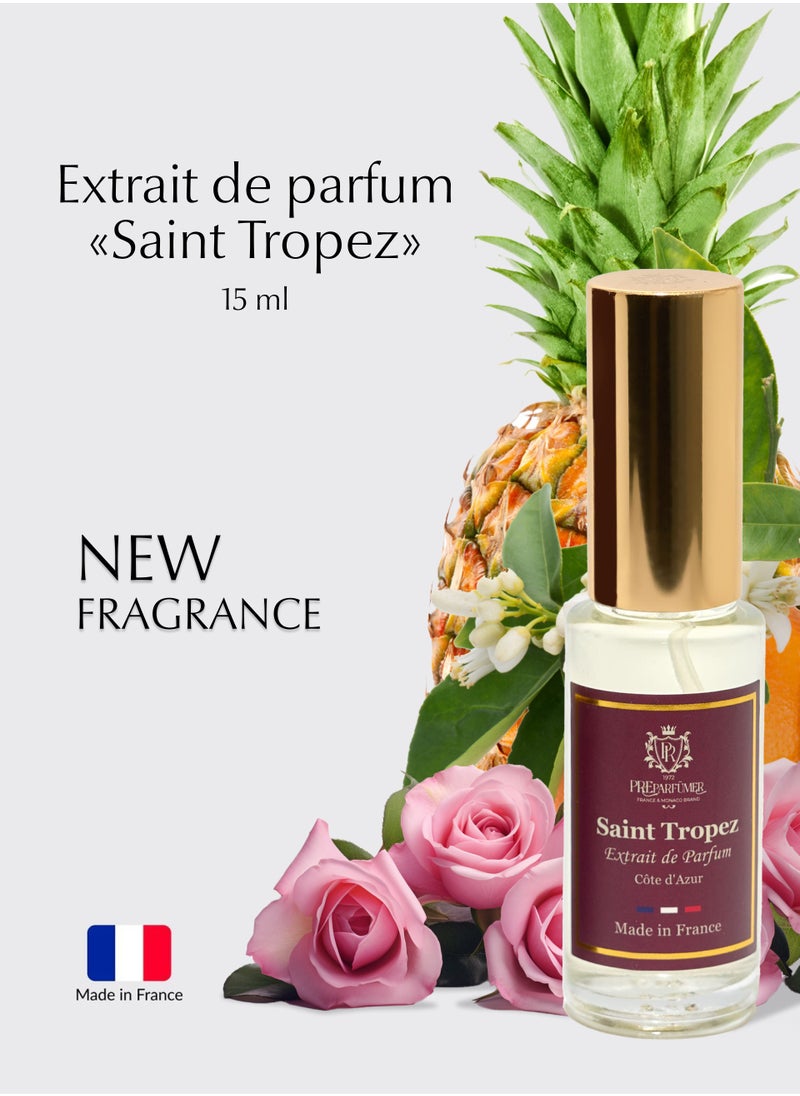 PREPARFUMER From France Extrait de Parfum SaintTropez for Women- Woody, Floral and Fruity Fragrance - Long Lasting Luxury Perfume, 15 ml  - Image 4
