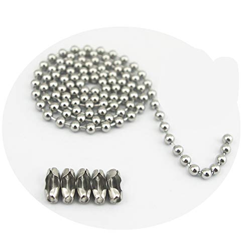 Glory Qin 6mm Stainless Steel Ball Chains & 5 Matching connectors (6mm, 5 feet) - Image 5